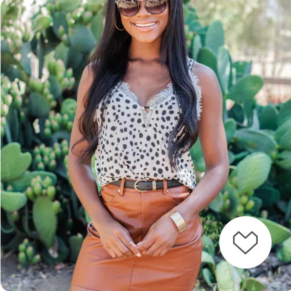 Feeling Like A Dream Cream Leopard Tank